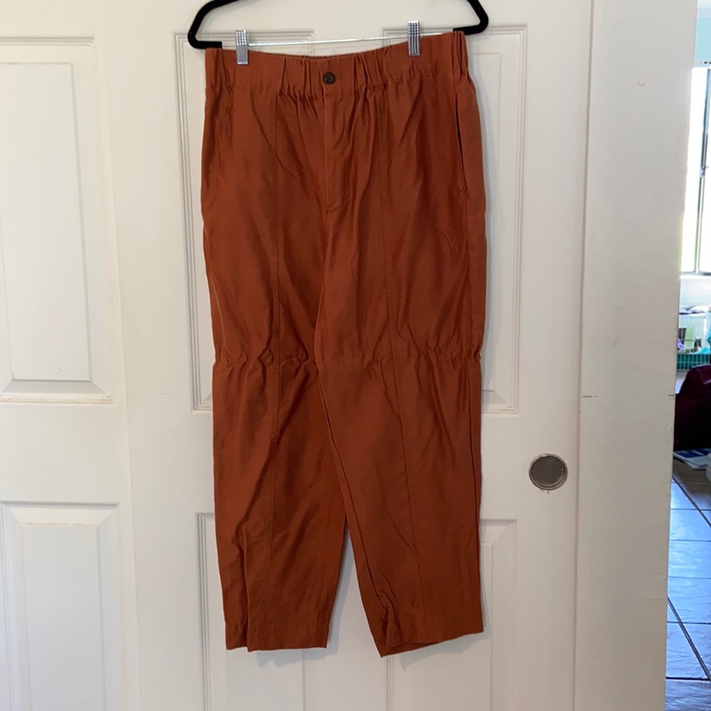 Madewell Rust Colored Lightweight Trouser